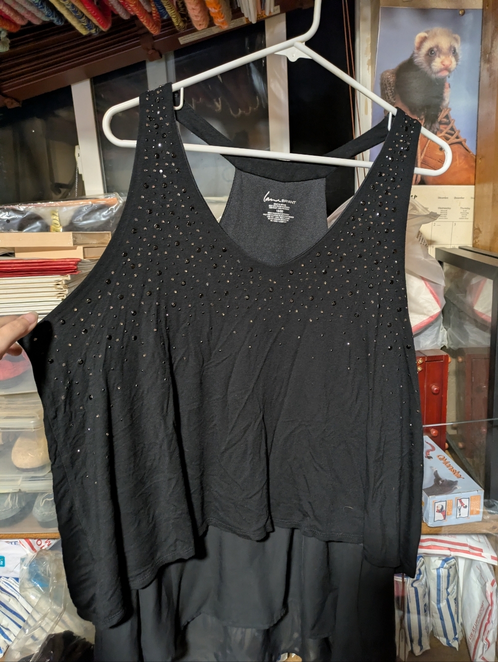 Lane Bryant Summer Rhinestone Top - Picture 2 of 6